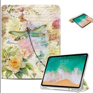 Floral Dragonfly IPad Case